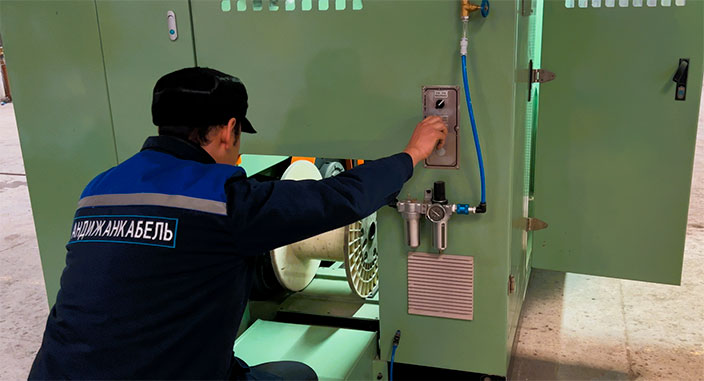 Launch of Lan cable production line