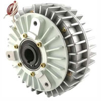 YS-B1 series semi-shaft magnetic powder clutch with hollow shaft and rotating housing